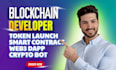 be blockchain developer for web3 presale staking dapp smart contract solana evm