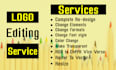 redesign redraw recreate and update your existing logo
