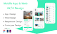 design web ,android ,ios , saas and responsive app uxui design in figma