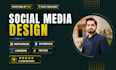 design professional social media posts for instagram, facebook and tiktok