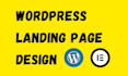 create landing page single page one page website design with elementor