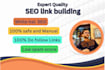 do 50 link building and create backlinks in high da sites