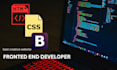 front end web development using HTML CSS javascript and bootstrap
