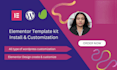 install, edit and customize elementor template kits