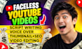 edit faceless youtube video, long form faceless channel video editor