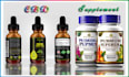 do create cbd and supplement premium product label design,