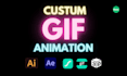 create custom logo icon or loading gif animation