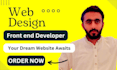 be your front end developer and front end designer using html css js gsap