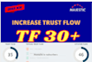 increase  trust flow tf 30 plus of your website