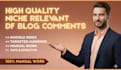 provide do follow niche related blog comments backlinks