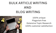 write bulk articles and blogs