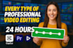 edit your youtube videos in 24 hours professionally