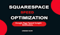 do squarespace speed optimization on google pagespeed and gtmetrix