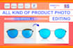 do all product photography editing and background remove with quality