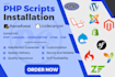 install PHP script on your hosting and server