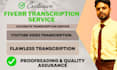 transcribe your audio or video into text