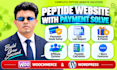build peptide research website, peptide website, peptide ecommerce website, app