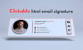create clickable HTML email signature for gmail, outlook and apple mail, more
