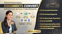 pdf to word, excel, and documents conversion professionally