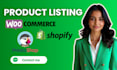 be your shopify and woocommerce product lister assistant