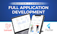 do flutter mobile app development with laravel backend
