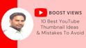 design catchy youtube thumbnail