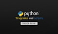 create python programs and scripts