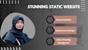 build static website design creation using HTML, CSS