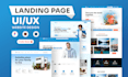 do website UI template or landing page, homepage UI UX design in figma