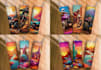 do custom 2d 3d 20oz 30oz skinny tumbler wrap sublimation design