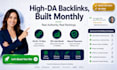 build high authority backlinks with monthly off page SEO