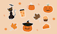 draw christmas, autumn, halloween, stickers, illustrations, pattern