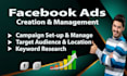 setup your facebook ads campaign and manage your ads