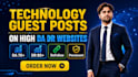 publish technology guest posts on high da DR websites