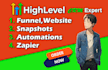 be gohighlevel automations, workflows,funnel and snapshot