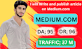 write and publish article on medium,com and other sites