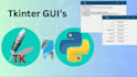 create gui in python tkinter, python web scraping, write, debug and review