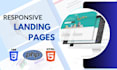 create responsive landing pages using HTML, PHP, CSS, and bootstrap