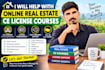 help with online real estate ce license courses