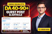 do high quality canada and australia guest post backlinks on high da website