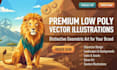 design premium low poly illustrations