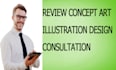 review concept art illustration design consultation