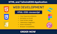 be your front end web developer using HTML,CSS, javascript