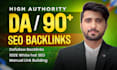 do high quality SEO backlinks via manual dofollow high authority link building