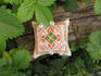 sew a needle cushion or a pincushion with hand embroidery