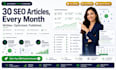 write and post 30 premium pro monthly SEO blog articles