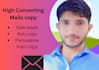 write persuasive and highly converting email copies