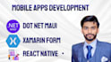 build android or ios apps using dot net maui or xamarin forms