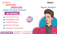 design posters or banners and flyers for your events