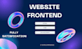 develop websites using HTML, CSS and javascript